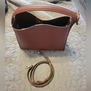 Mango Mini Shopper in Burgundy